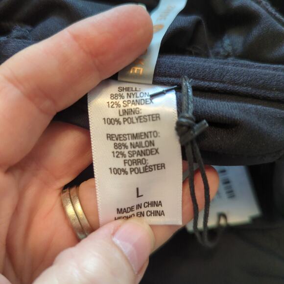 Shade & Shore One Piece Cutout Swimsuit, Black, L - Picture 7 of 9